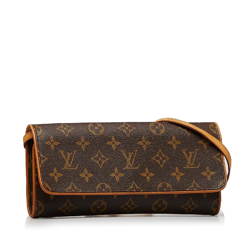 Louis Vuitton handbags with a beaded trim for a touch of glamourLouis Vuitton Monogram Pochette Twin GM (HdUuTN)