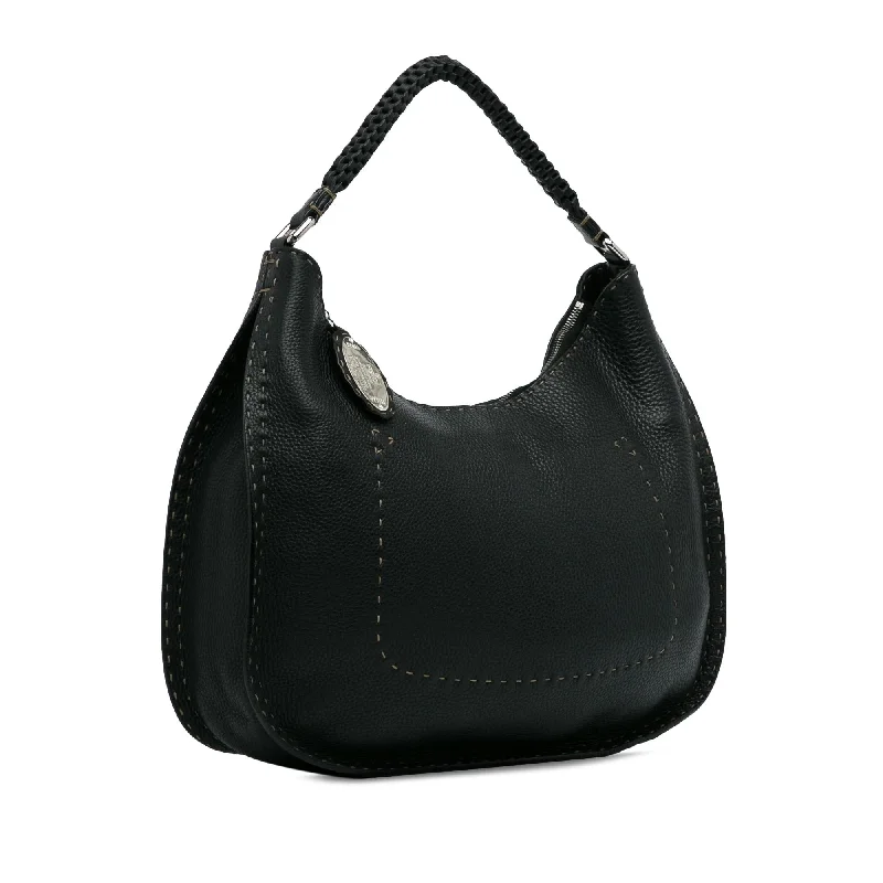 Fendi bags with a detachable sunglass holder for easy access to eyewearFendi Selleria Hobo Bag (SHG-RMLQJ0)