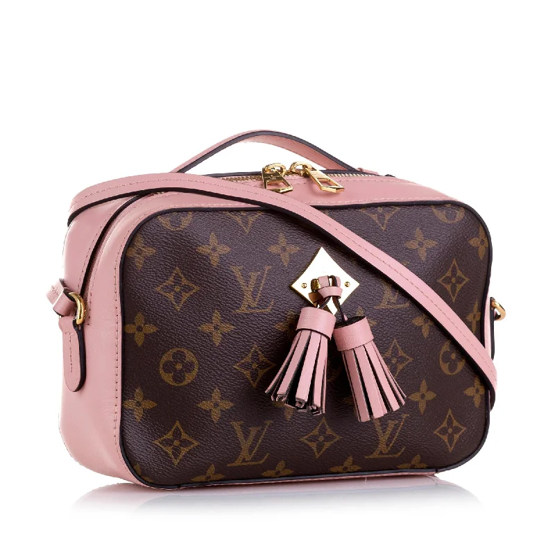 Louis Vuitton bags with a chain - link trim and a leather body for a modern edgeLouis Vuitton Monogram Saintonge (K6529g)