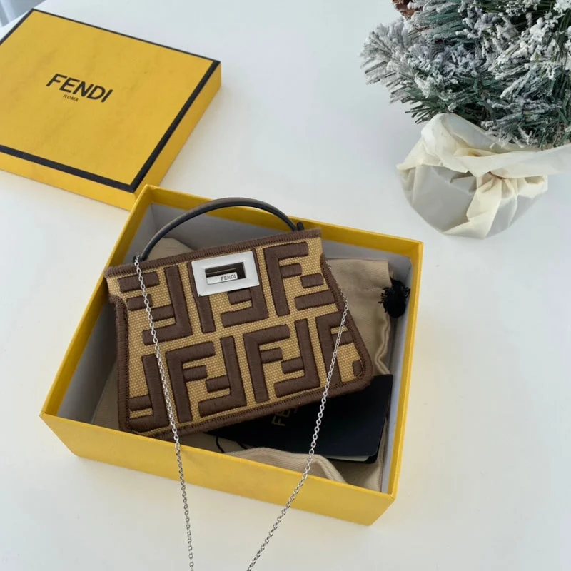 Fendi handbags with a beaded trim for a glamorous and eye - catching lookBC - FENDI BAGS - 182