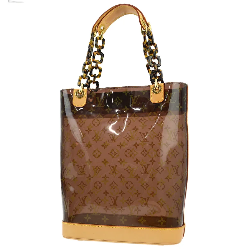 Ladies Louis Vuitton Petite Malle bags with a star - shaped charm for cutenessLouis Vuitton Monogram Vinyl Cabas Ambre MM Tote Bag M92501