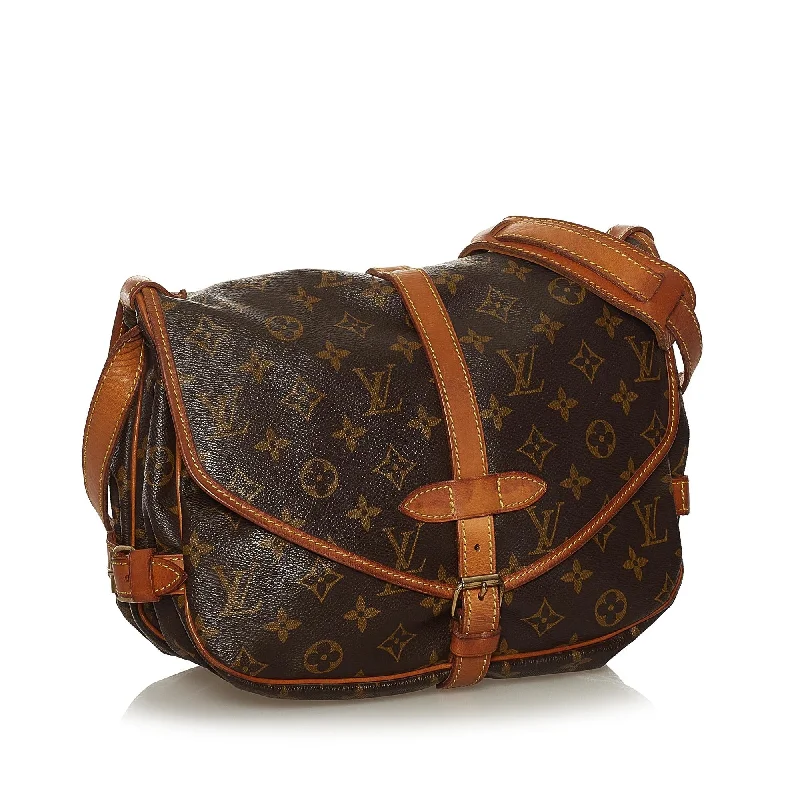 Louis Vuitton crossbody bags with a keychain holder for practicalityLouis Vuitton Monogram Saumur 30 (34428)