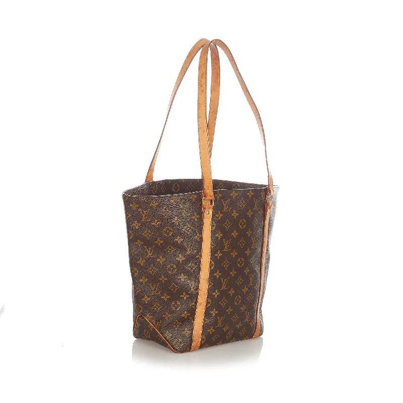 Ladies Louis Vuitton shoulder bags with a wide - width strap for comfortLouis Vuitton Monogram Sac Shopping 48 (23525)