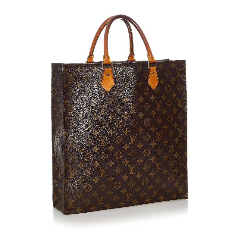 Ladies Louis Vuitton Capucines bags with gold - toned hardwareLouis Vuitton Monogram Sac Plat (28212)