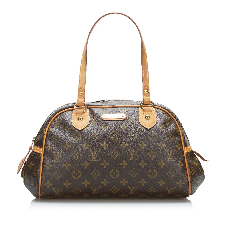 Louis Vuitton Alma bags featuring the signature top - handle designLouis Vuitton Montorgueil PM Monogram Canvas