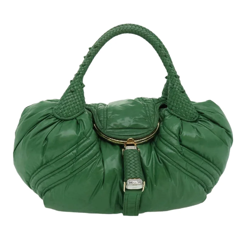 Ladies Fendi Sunshine Shopper bags in a pastel shade like mint for a soft and delicate appearanceFENDI Moncler Spy Bag Shoulder Bag Nylon Green  yk4770