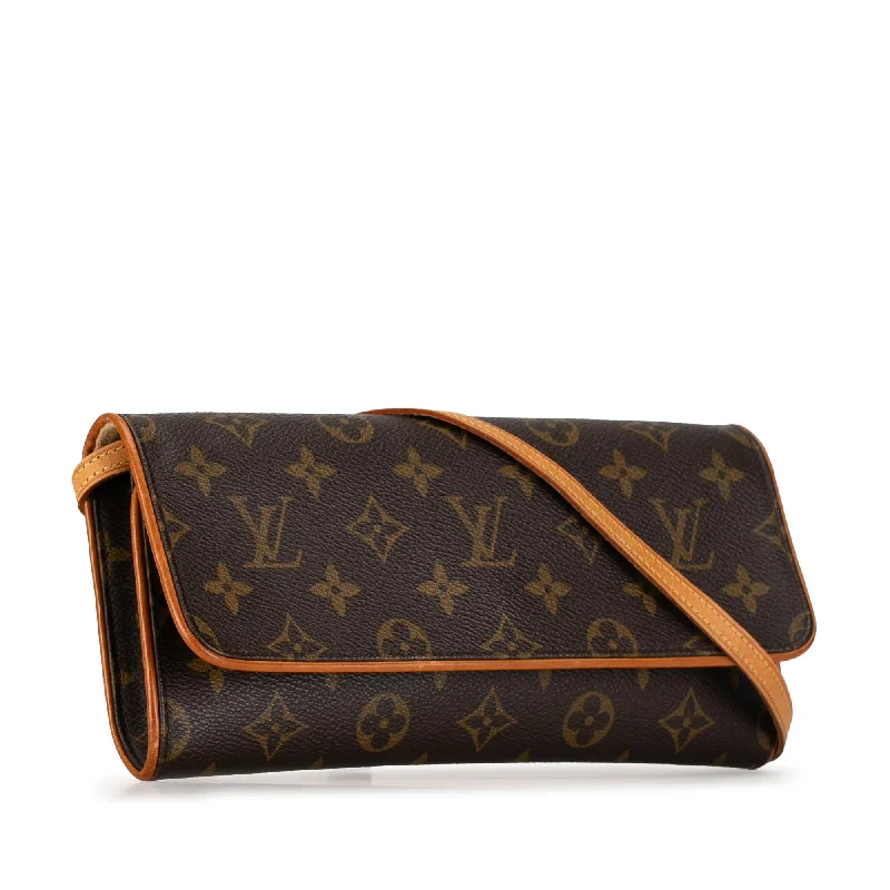 Louis Vuitton bags with a zippered interior pocket for better organizationLouis Vuitton Monogram Pochette Twin GM (QDc4Gf)