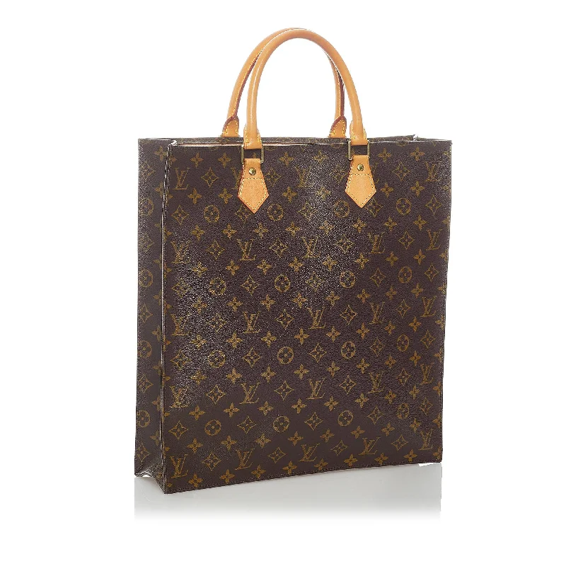 Louis Vuitton backpacks with a multi - pocket organization for functionalityLouis Vuitton Monogram Sac Plat (32304)