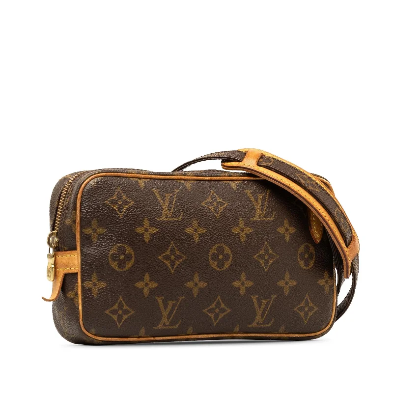 Louis Vuitton Alma bags with a monogram - embossed leather surfaceLouis Vuitton Monogram Pochette Marly Bandouliere (St9Ohd)