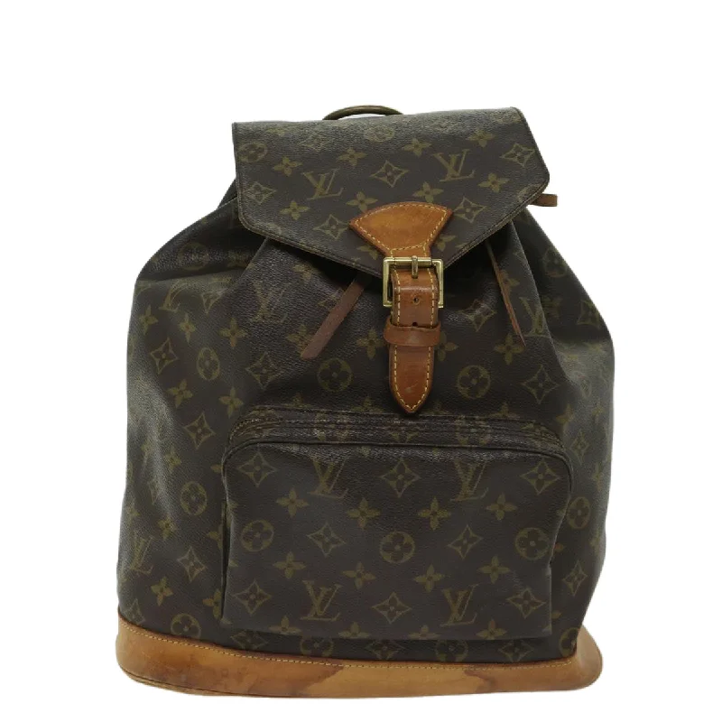 Ladies Louis Vuitton shoulder bags with a tassel decoration for charmLOUIS VUITTON Montsouris Backpack