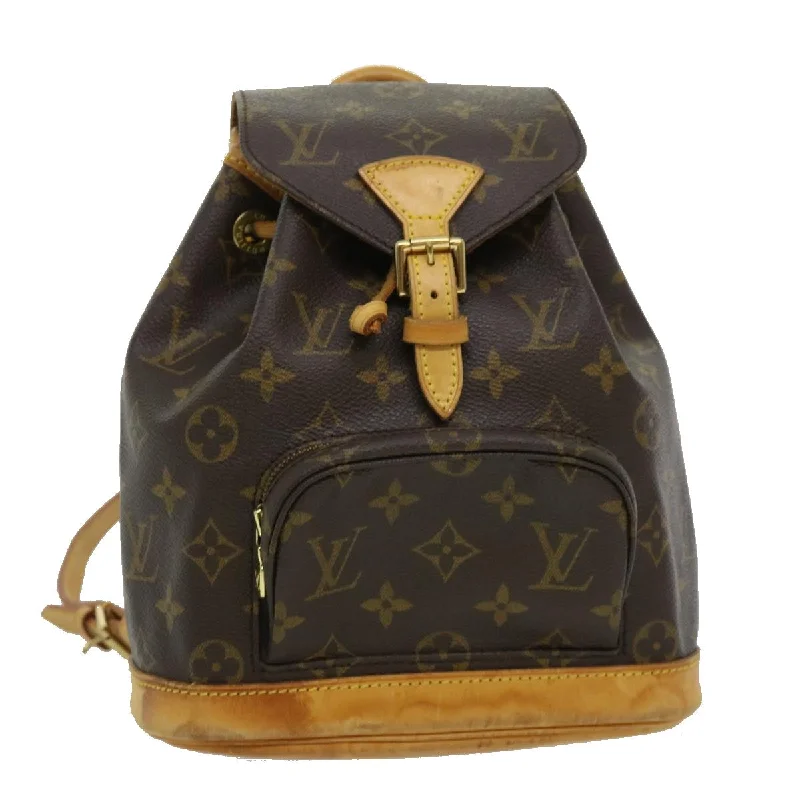 Louis Vuitton bags with a front - flap pocket for quick - access itemsLouis Vuitton Montsouris Backpack