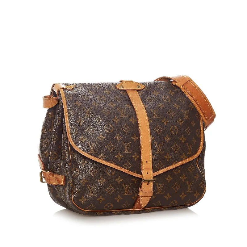 Louis Vuitton Alma bags with a monogram - embossed leather surfaceLouis Vuitton Monogram Saumur 35 (27755)