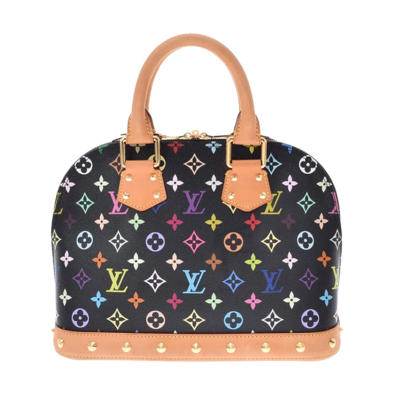 Ladies Louis Vuitton handbags with a detachable coin purse insideLouis Vuitton Multicolor Alma PM Noir M40444 Ladies Monogram Handbag