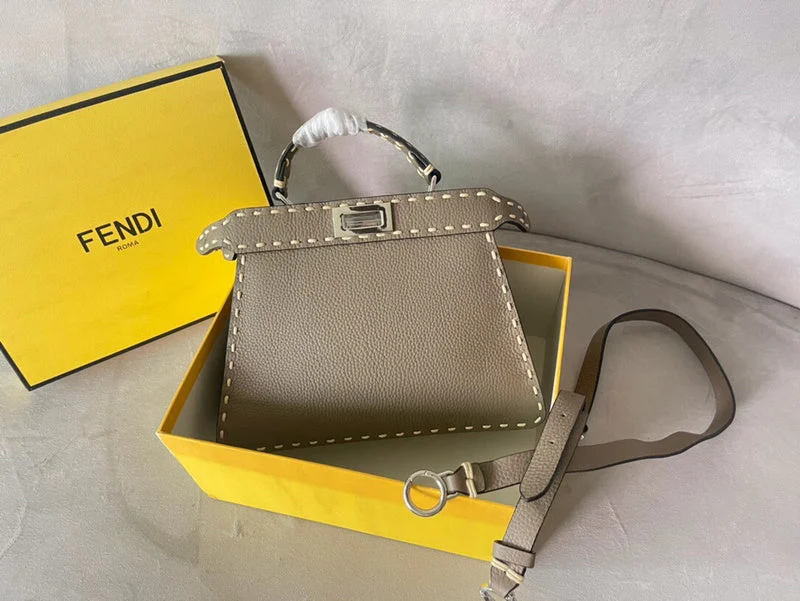 Fendi bags with a chain - link trim and a leather body for a modern and edgy lookBC - FENDI BAGS - 226