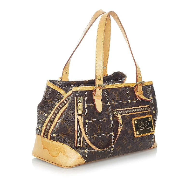 Louis Vuitton Twist bags with a contrast - colored interior for visual interestLouis Vuitton Monogram Sac Riveting (31135)