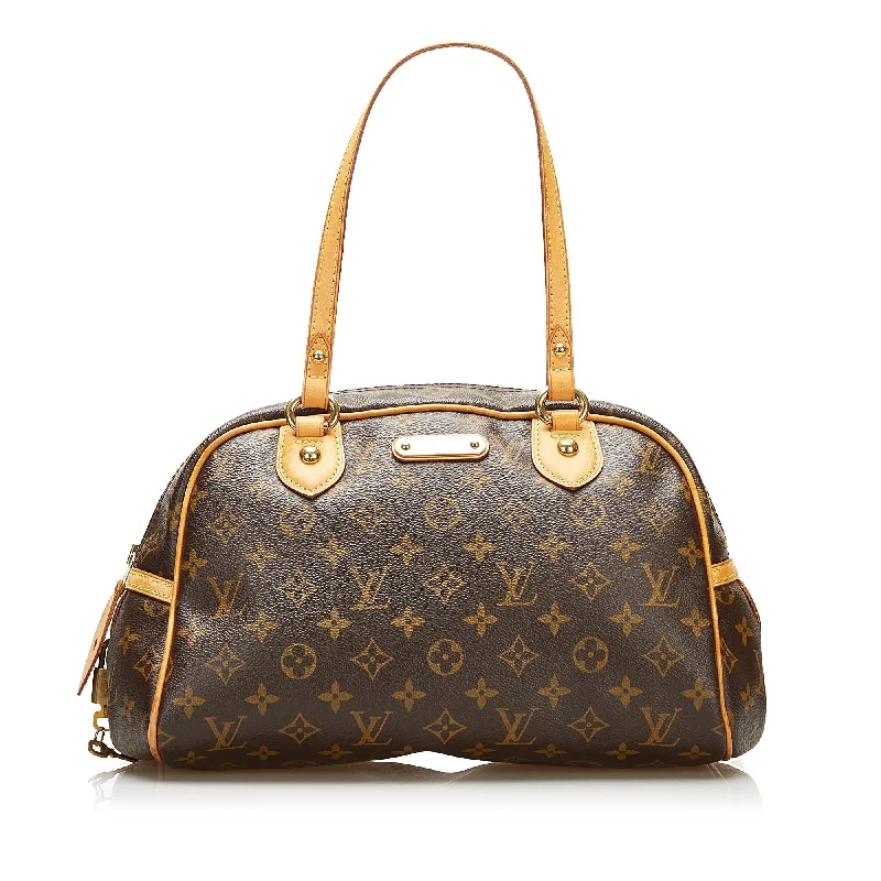 Louis Vuitton backpacks with a padded laptop compartment for travelLouis Vuitton Montorgueil PM Monogram Canvas