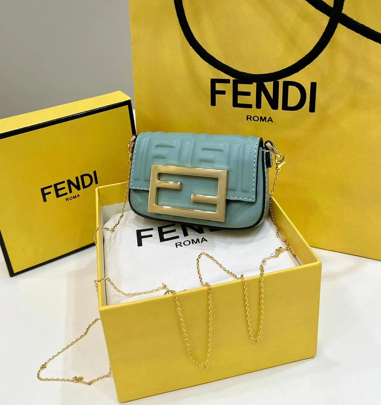 Ladies Fendi Sunshine Shopper bags in a pastel shade like mint for a soft and delicate appearanceWF - Fendi Bags - 263