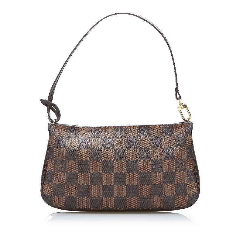 Louis Vuitton crossbody bags with a woven leather strap for textureLouis Vuitton Navona Damier Ebene Canvas