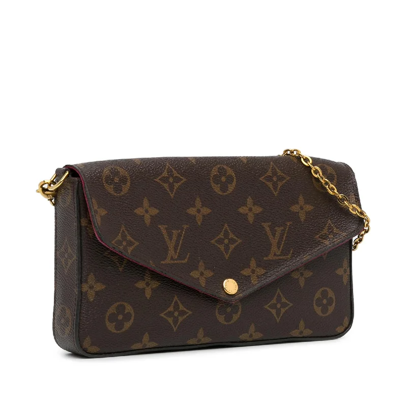 Ladies Louis Vuitton shoulder bags with a single - handle silhouetteLouis Vuitton Monogram Pochette Felicie (W6iDi3)