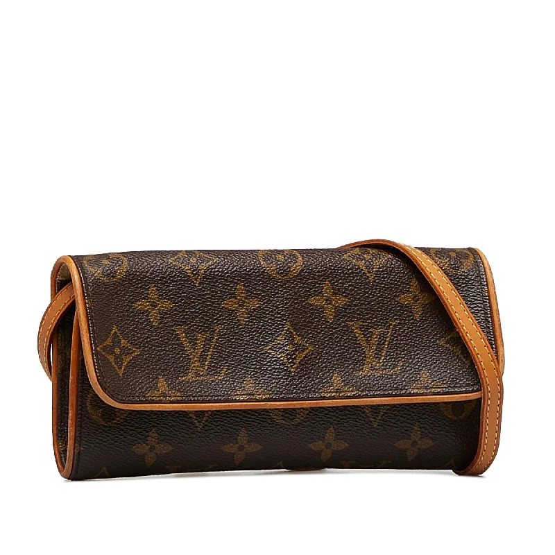 Ladies Louis Vuitton Capucines bags with gold - toned hardwareLouis Vuitton Monogram Pochette Twin PM (MPTReR)