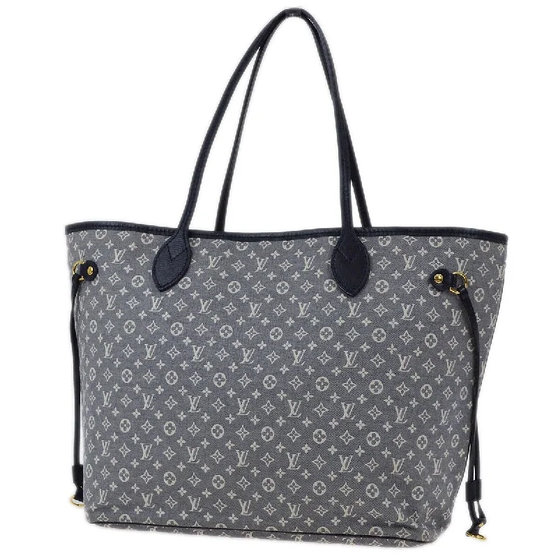 Louis Vuitton backpacks with a padded back panel for comfort during long - wearLouis Vuitton Navy Idylle Neverfull Mm