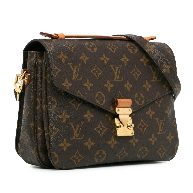 Louis Vuitton Alma bags with a leather - wrapped handle for a luxurious feelLouis Vuitton Monogram Pochette Metis (IeL6oR)