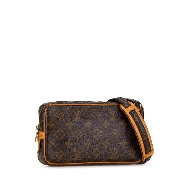 Louis Vuitton handbags with a metal - framed clasp for durabilityLouis Vuitton Monogram Pochette Marly Bandouliere (yUbmpH)