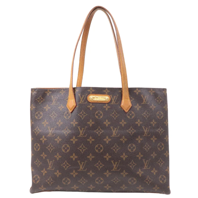 Louis Vuitton backpacks with a multi - pocket organization for functionalityLouis Vuitton Monogram Wilshire MM Tote Bag M45644