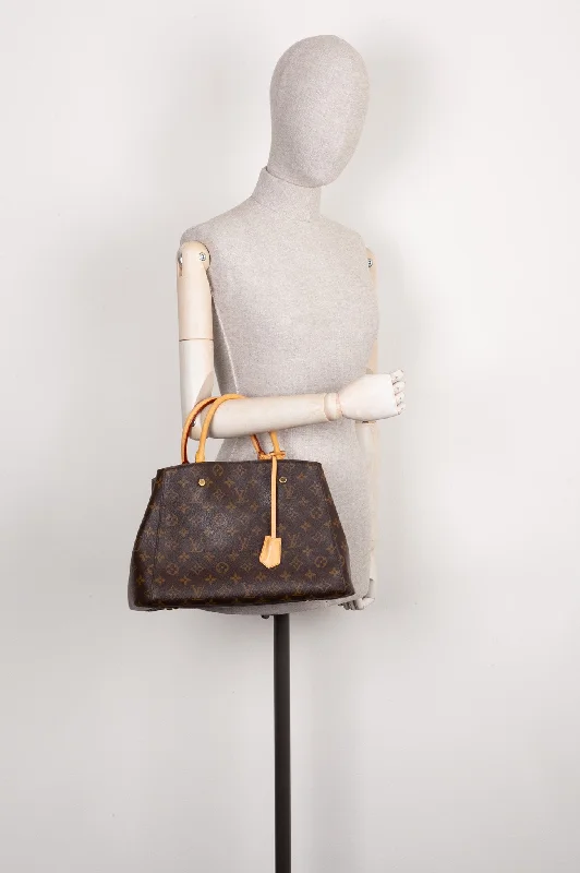 Louis Vuitton bags with a zippered interior pocket for better organizationLOUIS VUITTON Montaigne MM  Bag MNG 2014