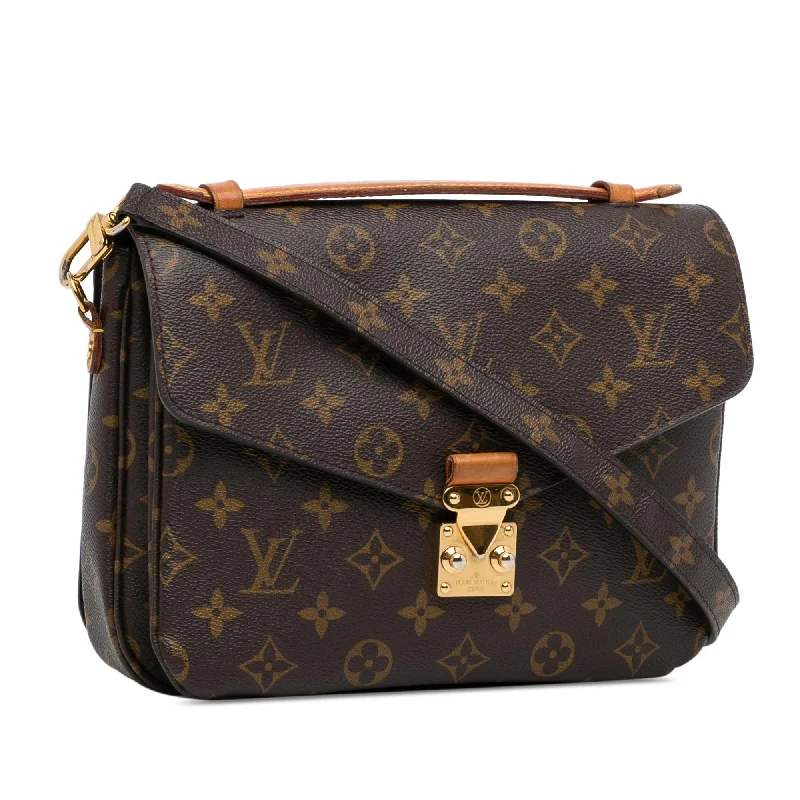 Louis Vuitton bags with a front - zip pocket for small items like keysLouis Vuitton Monogram Pochette Metis (0Y8YVF)