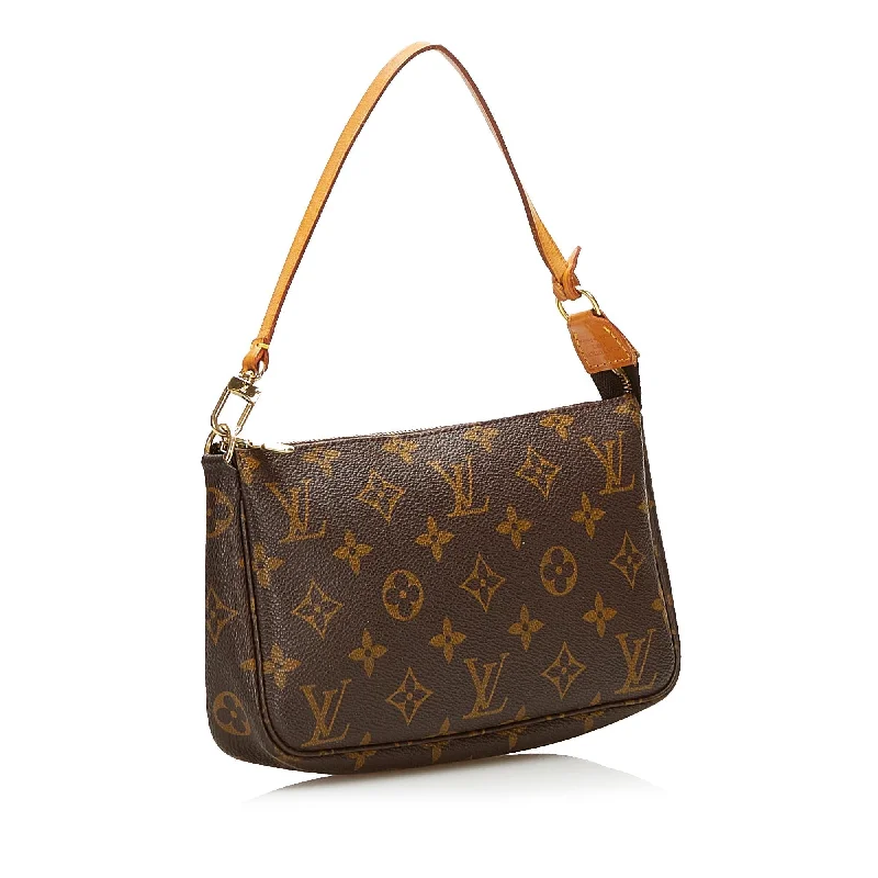 Louis Vuitton crossbody bags in a bold red color for a statementLouis Vuitton Monogram Pochette Accessoires 36054)