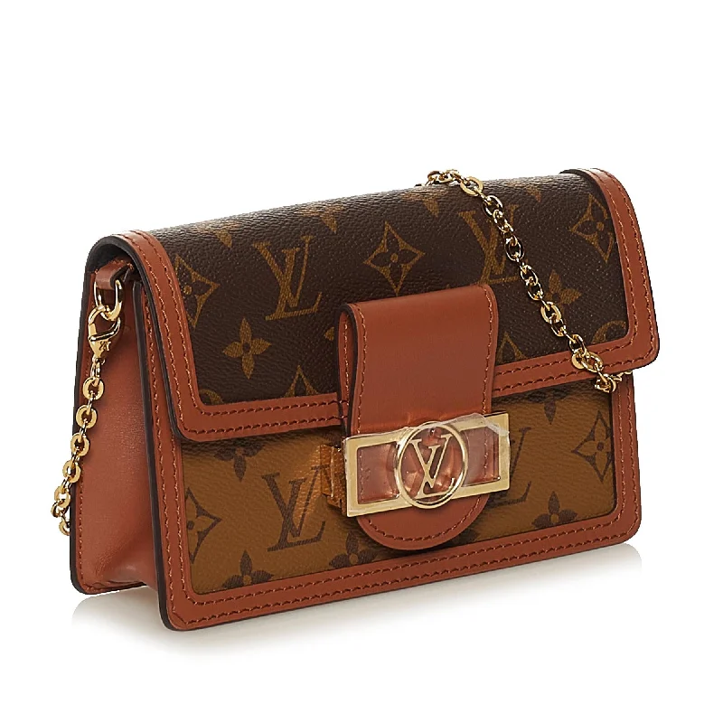 Ladies Louis Vuitton shoulder bags with a single - handle silhouetteLouis Vuitton Monogram Reverse Dauphine (36689)