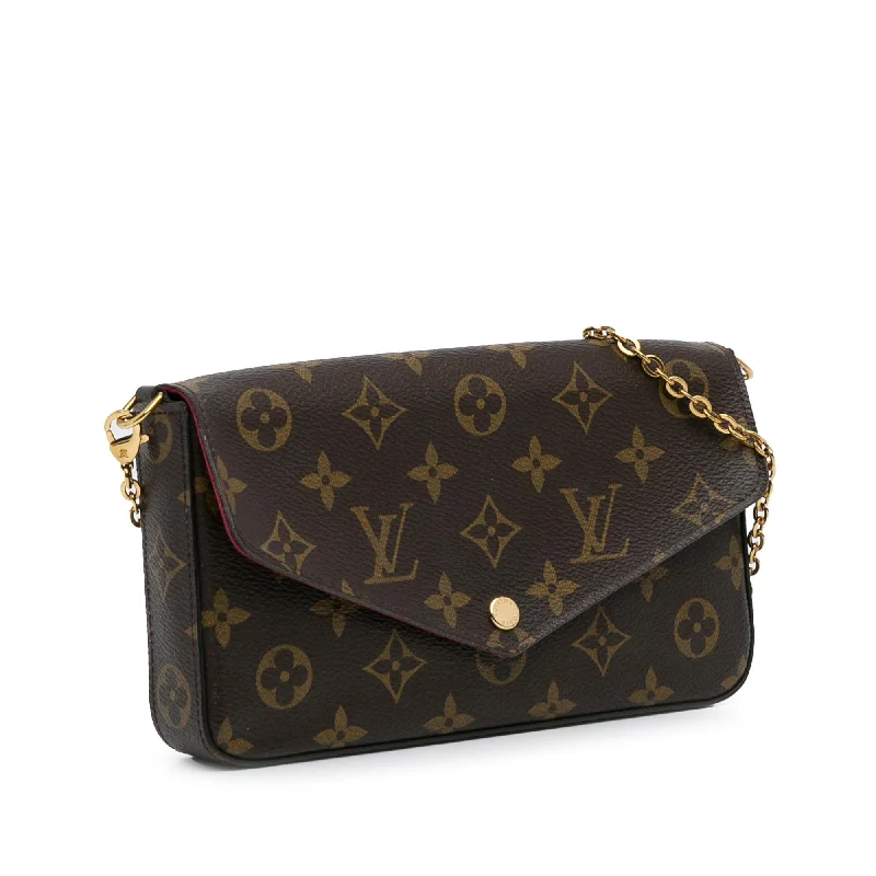 Louis Vuitton backpacks with a padded laptop compartment for travelLouis Vuitton Monogram Pochette Felicie (JTP3VF)