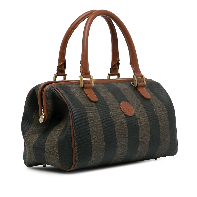 Ladies Fendi Peekaboo bags with a hand - stitched leather handle for artisanal charmFendi Pequin Boston Bag (SHG-tpeBC4)