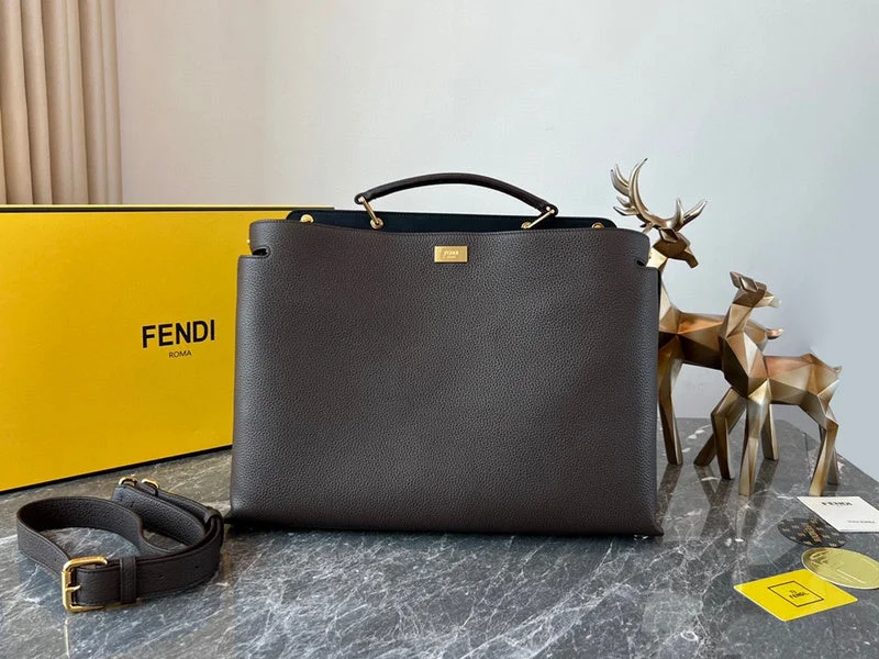 Ladies Fendi Peekaboo bags with a back - pocket organizer for better organizationWF - Fendi Bags - 167