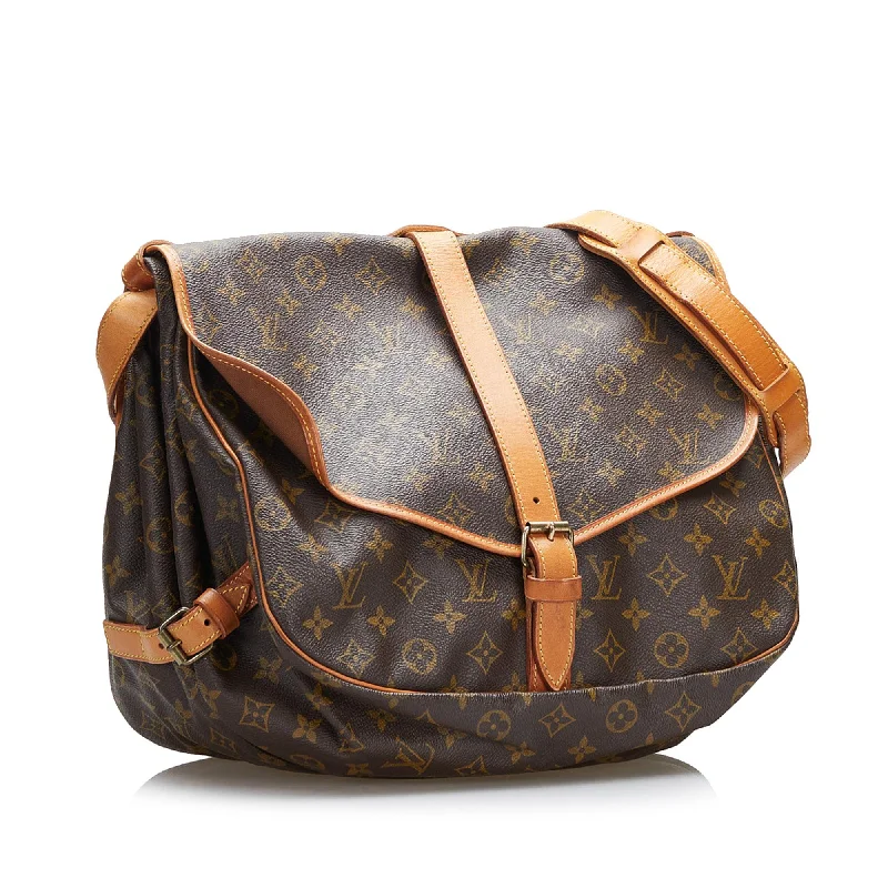 Ladies Louis Vuitton Capucines bags with gold - toned hardwareLouis Vuitton Monogram Saumur 35 (37029)