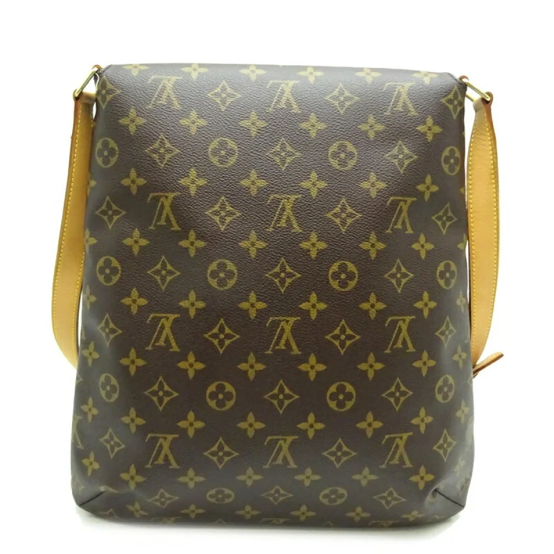 Louis Vuitton tote bags with a spacious interior and multiple pocketsLOUIS VUITTON Musette Women's Shoulder Bag M51256 Monogram Ebene [Brown]