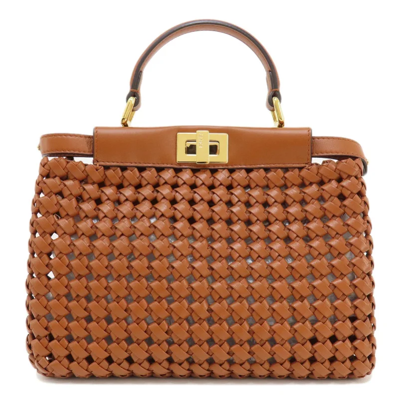 Fendi Baguette bags in a limited - edition colorway for a rare and exclusive lookFENDI Peekaboo Handbag Calf Women's