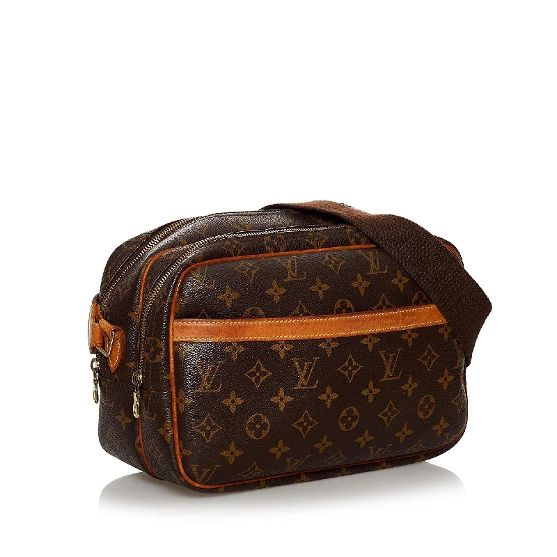 Louis Vuitton bags with a chain - link trim and a leather body for a modern edgeLouis Vuitton Monogram Reporter PM 36301)