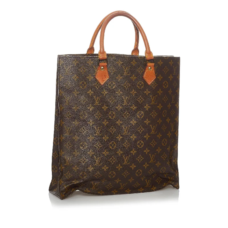 Louis Vuitton bags with a detachable mobile phone holder for convenienceLouis Vuitton Monogram Sac Plat (29686)