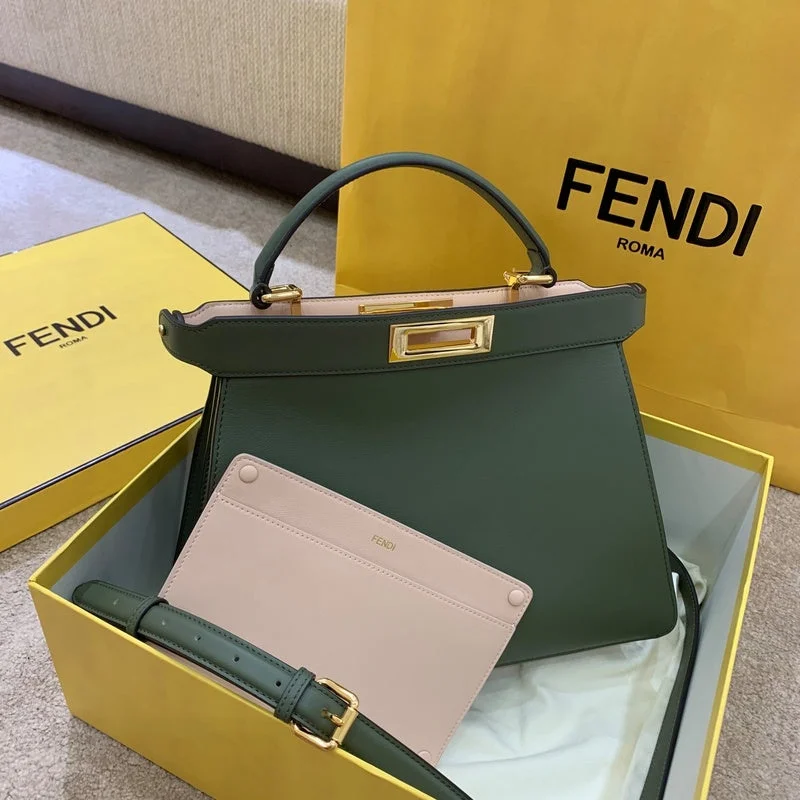 Fendi crossbody bags with a faux fur trim for a warm and stylish winter accessoryWF - Fendi Bags - 233