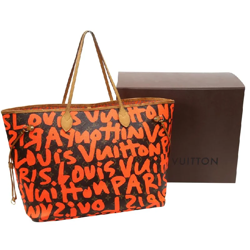 Louis Vuitton Alma bags with a monogram - embossed leather surfaceLouis Vuitton Neverfull Graffiti GM Rare Monogram Stephen Sprouse Tote LV-0618N-0005