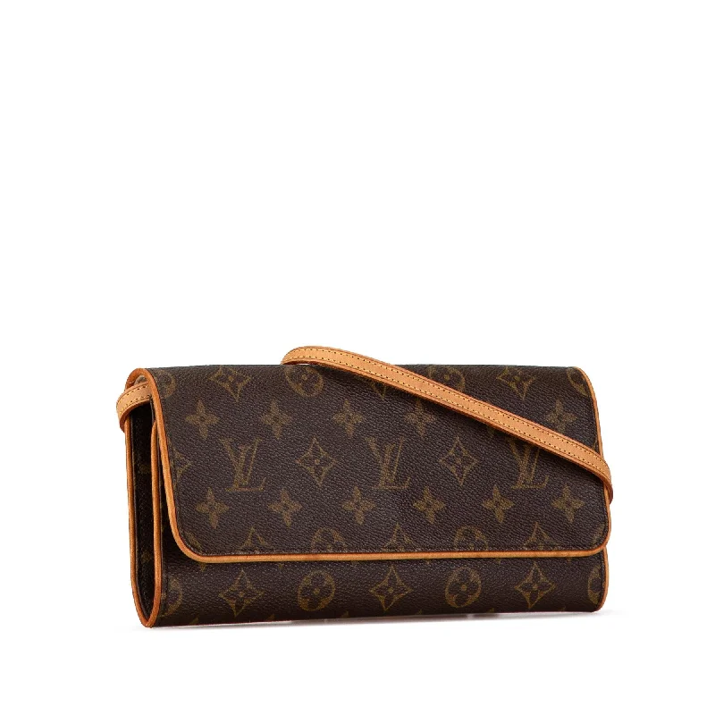 Ladies Louis Vuitton Capucines bags with a detachable shoulder strapLouis Vuitton Monogram Pochette Twin GM (RoHwvF)