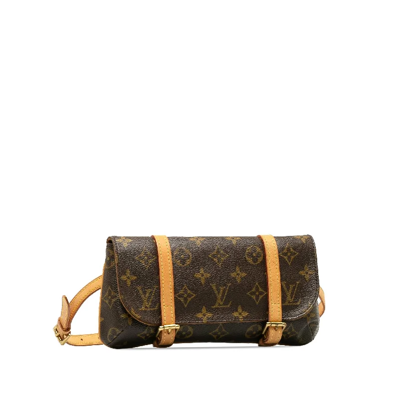 Ladies Louis Vuitton Capucines bags with gold - toned hardwareLouis Vuitton Monogram Pochette Marelle PM (VATyPp)