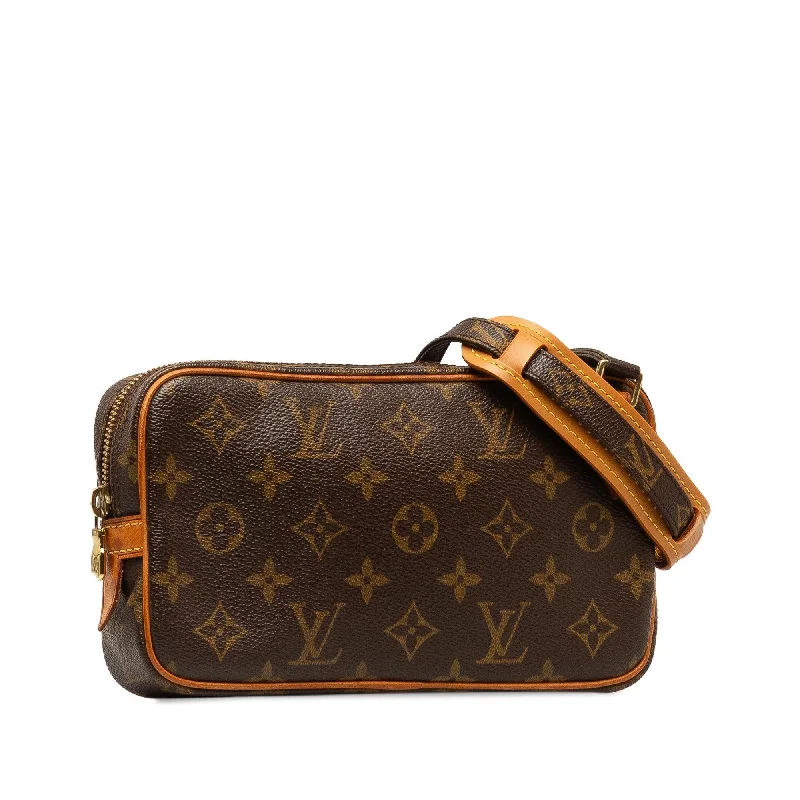 Small - sized Louis Vuitton Pochette Metis bags for a compact carryLouis Vuitton Monogram Pochette Marly Bandouliere (J0BLHI)