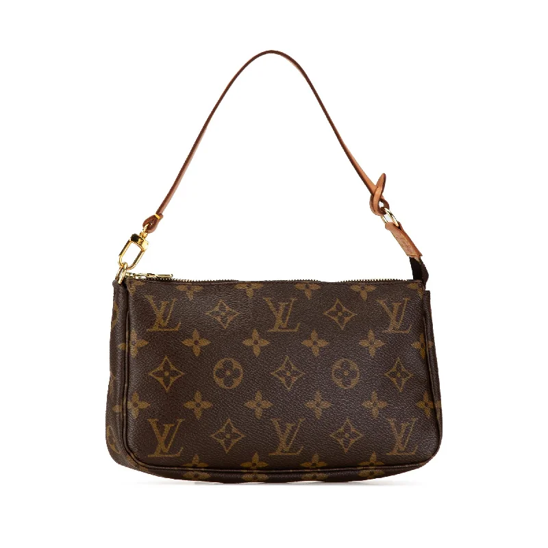 Louis Vuitton bags with a chain - link trim and a leather body for a modern edgeLouis Vuitton Monogram Pochette Accessoires (zwh0VQ)