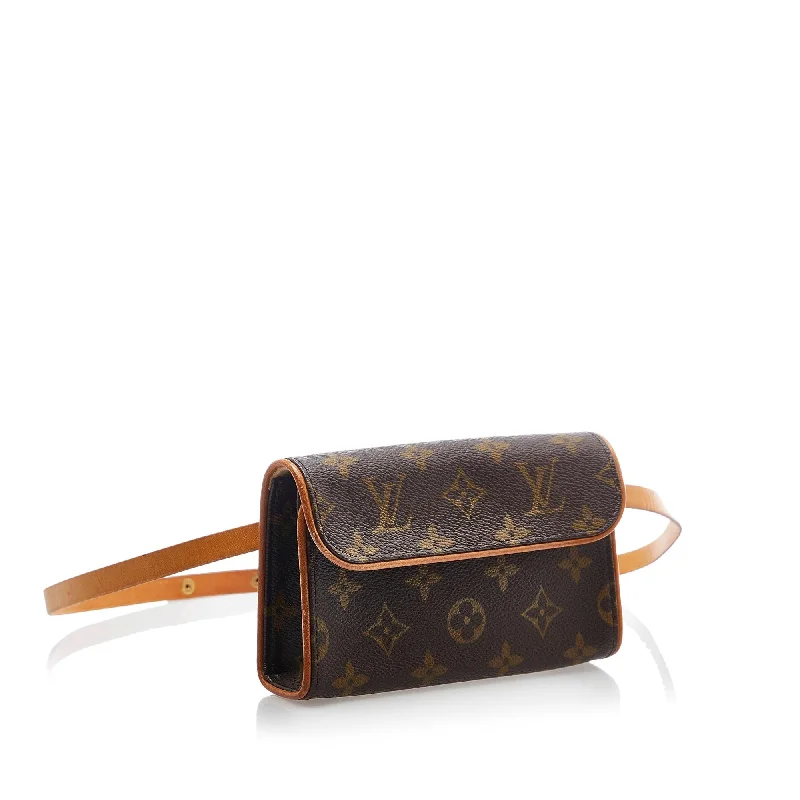 Louis Vuitton bags with a front - flap pocket for quick - access itemsLouis Vuitton Monogram Pochette Florentine (aUVAme)