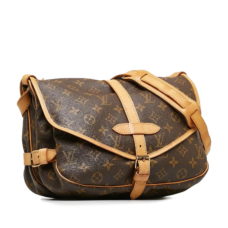 Ladies Louis Vuitton shoulder bags with a tassel decoration for charmLouis Vuitton Monogram Saumur 30 (y7QLdJ)