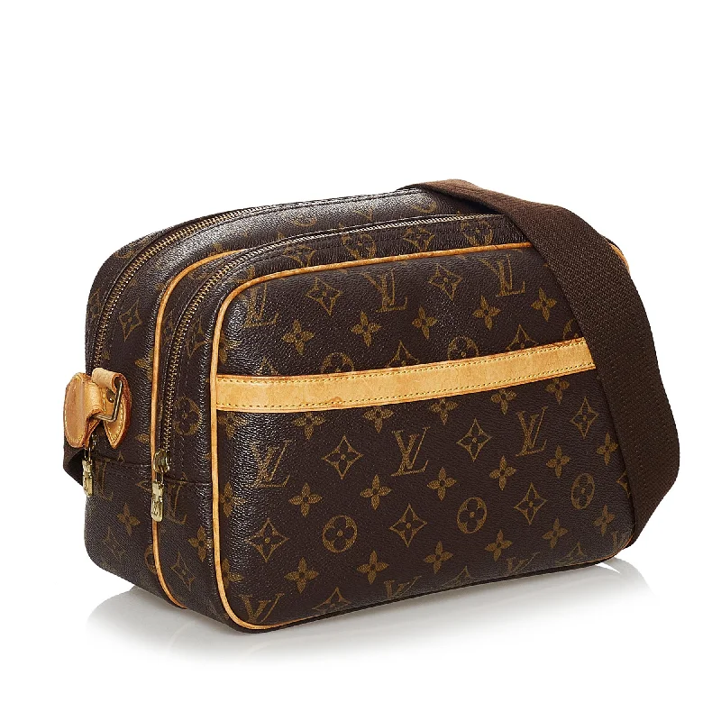 Louis Vuitton Petite Malle bags with a hard - shell structure for uniquenessLouis Vuitton Monogram Reporter PM (30526)