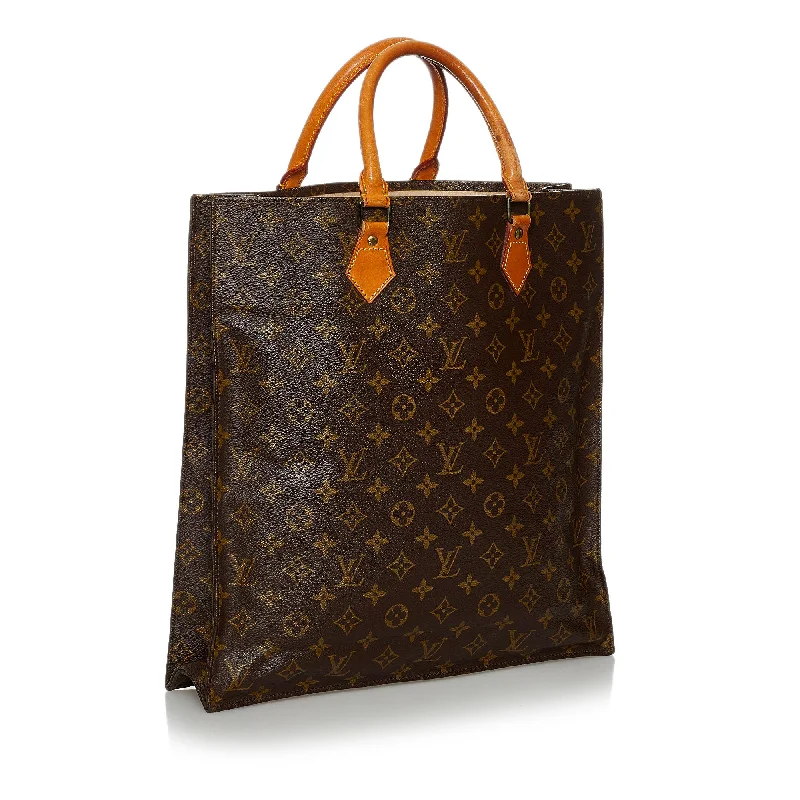 Louis Vuitton backpacks with a sleek, minimalist design for styleLouis Vuitton Monogram Sac Plat (28300)